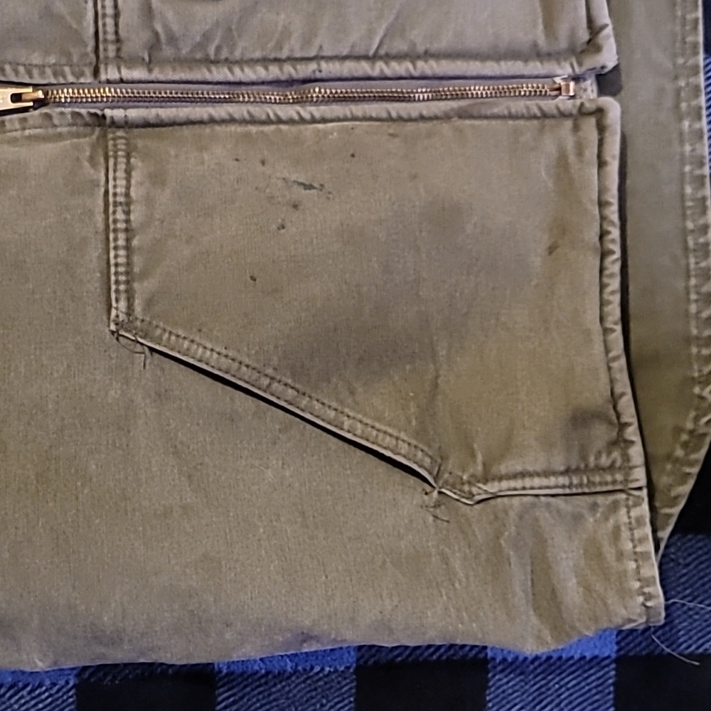 Vintage. Carhartt. USA Components. Zip Vest. Fleece-lined. Men's size LT - Picture 3 of 16